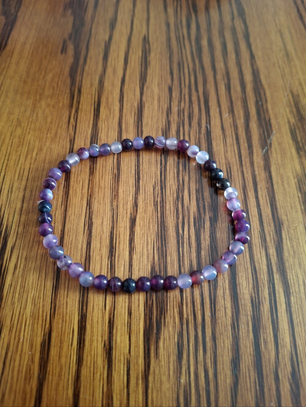 Amethyst Natural Gemstone Stretch Bracelet